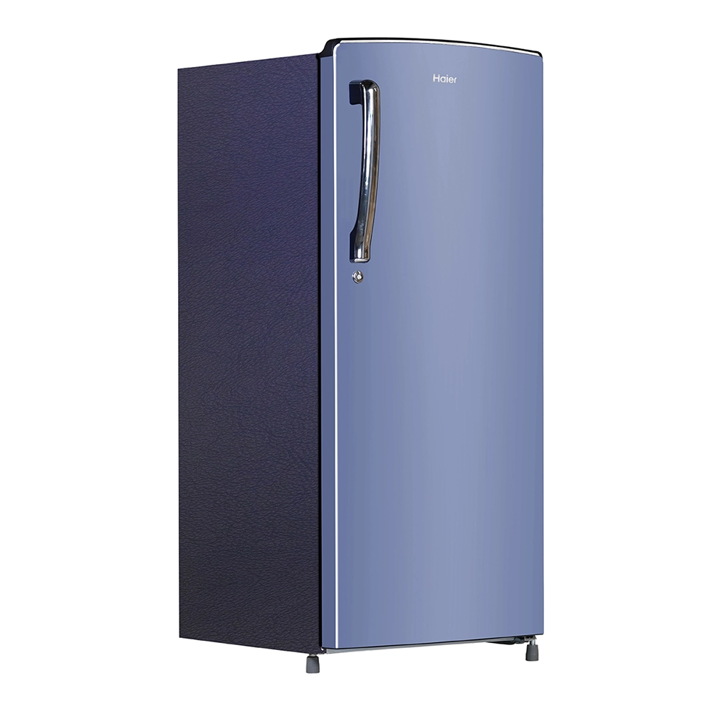 Haier 185L 2 Star Premium Radish Blue Finish Direct Cool Single Door Refrigerator